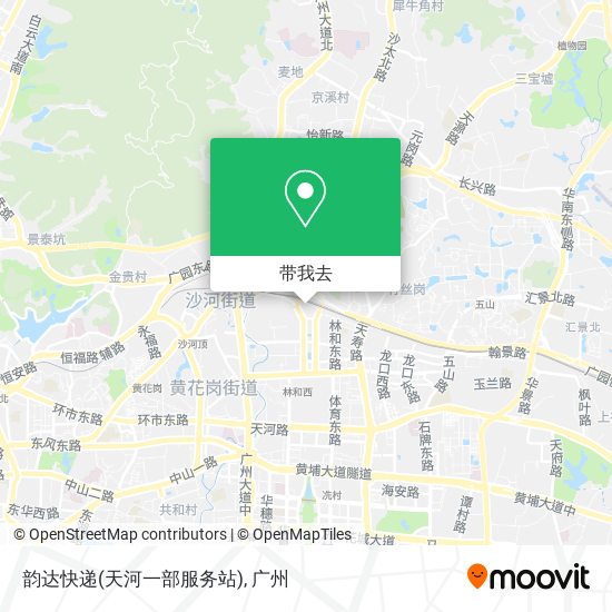 韵达快递(天河一部服务站)地图