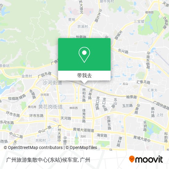 广州旅游集散中心(东站)候车室地图