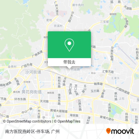 南方医院燕岭区-停车场地图