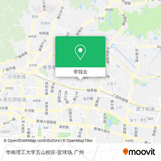 华南理工大学五山校区-篮球场地图