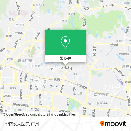 华南农大医院地图