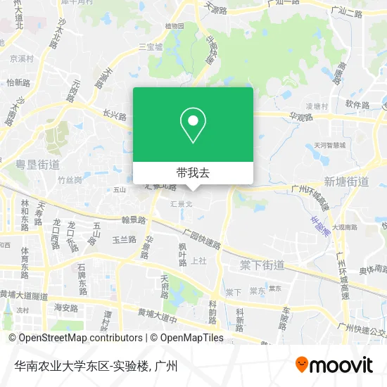 华南农业大学东区-实验楼地图