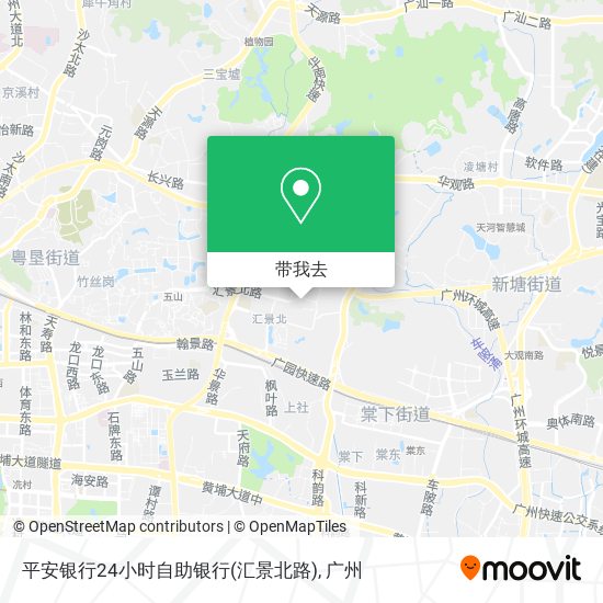 平安银行24小时自助银行(汇景北路)地图