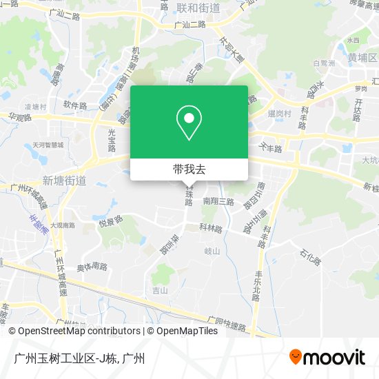 广州玉树工业区-J栋地图