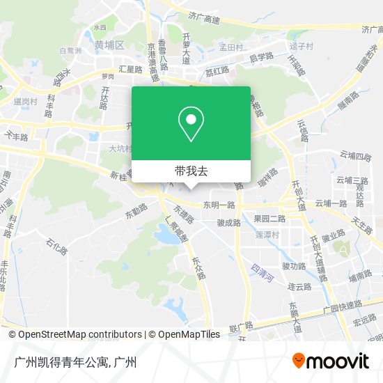 广州凯得青年公寓地图