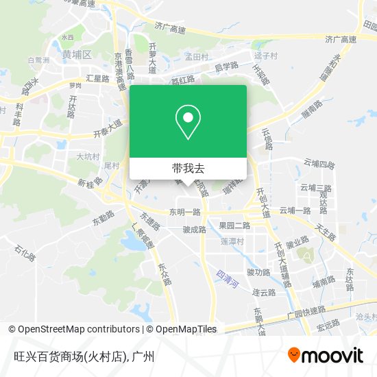 旺兴百货商场(火村店)地图