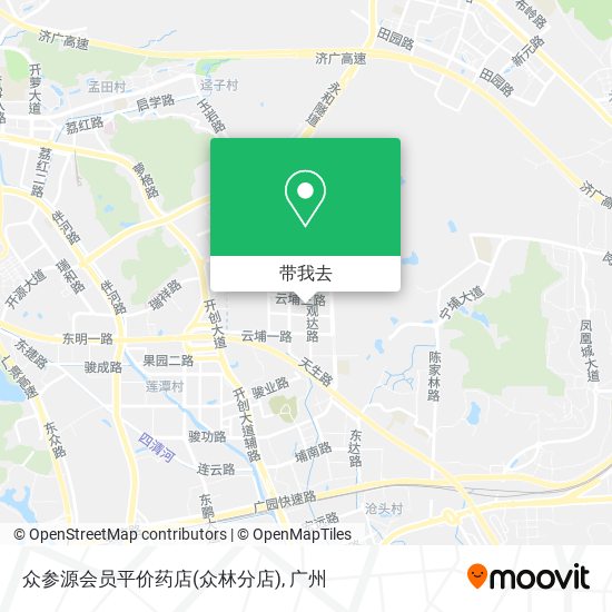 众参源会员平价药店(众林分店)地图