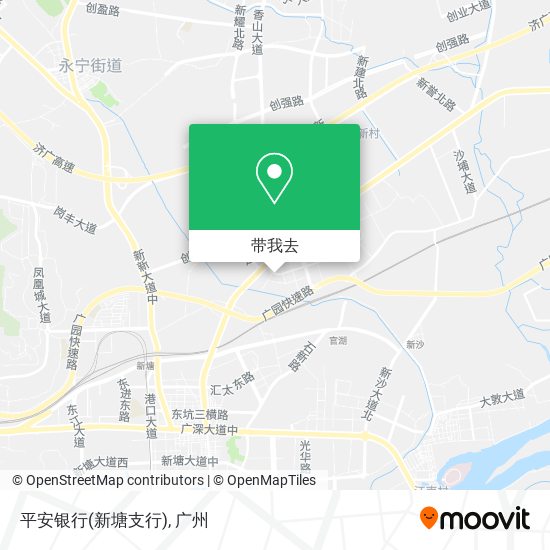 平安银行(新塘支行)地图