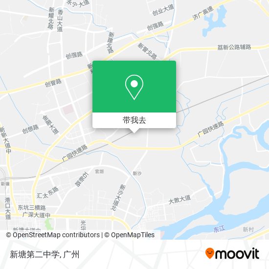 新塘第二中学地图