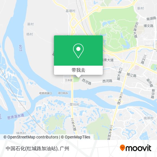 中国石化(红城路加油站)地图