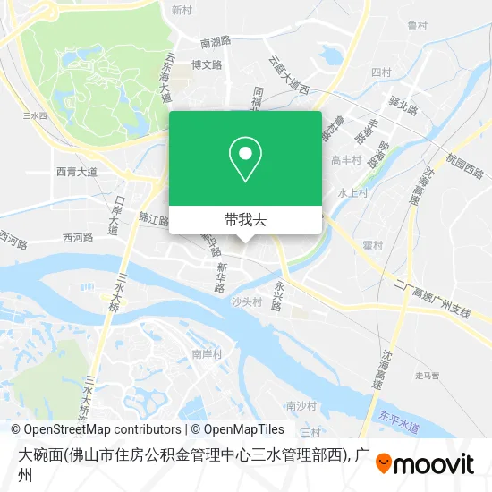 大碗面(佛山市住房公积金管理中心三水管理部西)地图