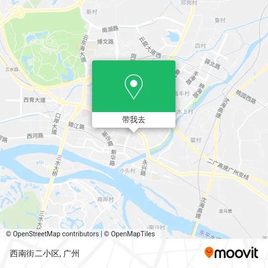 西南街二小区地图