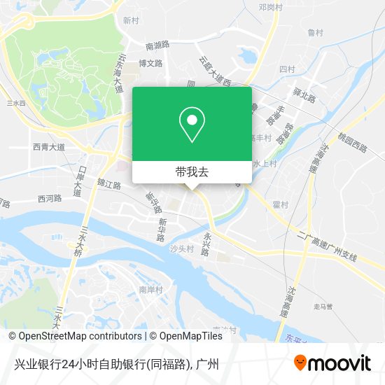 兴业银行24小时自助银行(同福路)地图