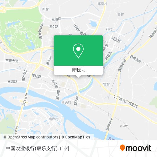 中国农业银行(康乐支行)地图