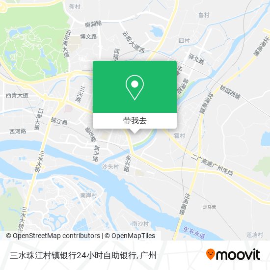 三水珠江村镇银行24小时自助银行地图