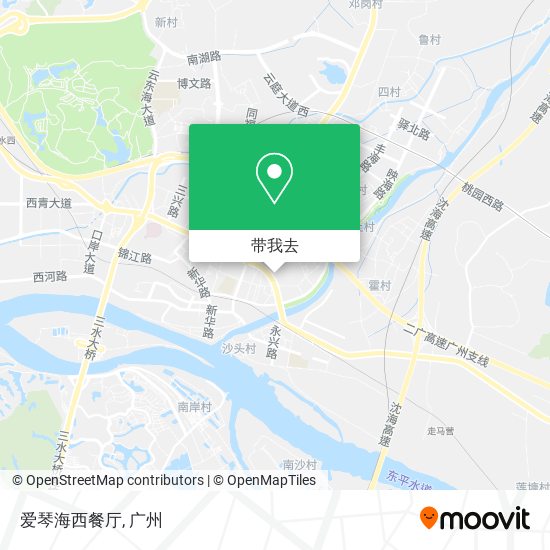 爱琴海西餐厅地图