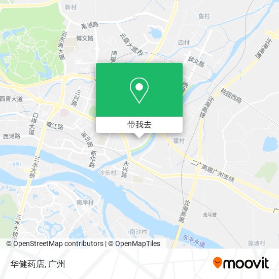 华健药店地图