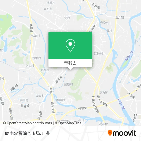 岭南农贸综合市场地图