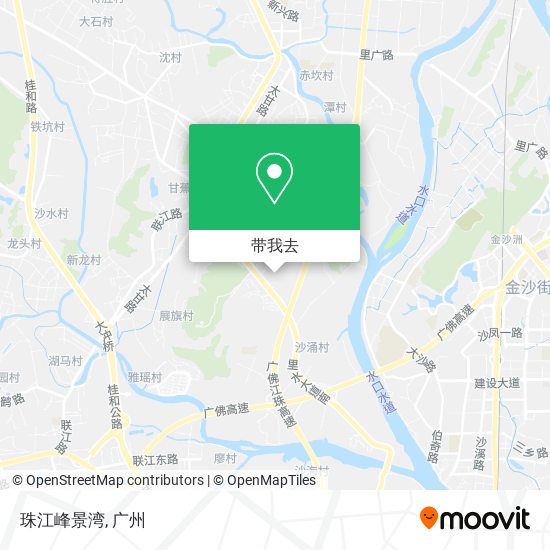 珠江峰景湾地图