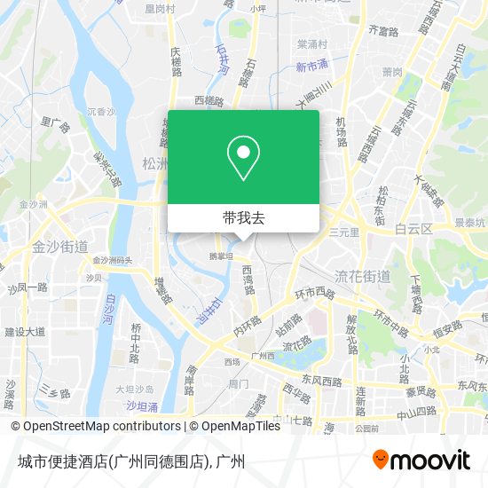 城市便捷酒店(广州同德围店)地图