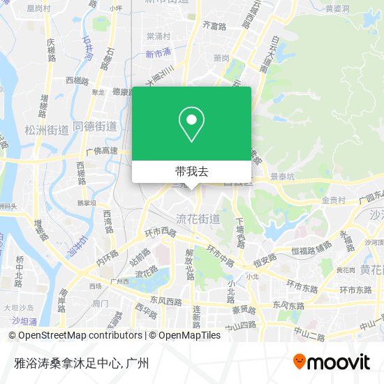 雅浴涛桑拿沐足中心地图