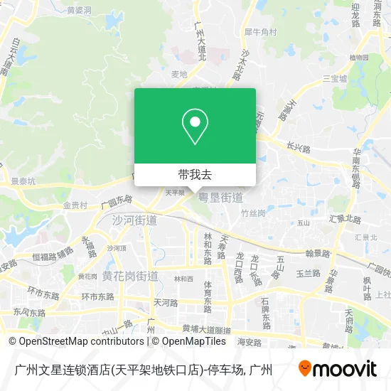 广州文星连锁酒店(天平架地铁口店)-停车场地图