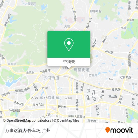 万事达酒店-停车场地图