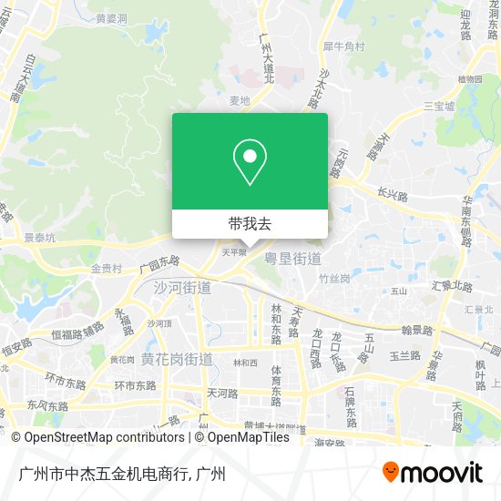 广州市中杰五金机电商行地图