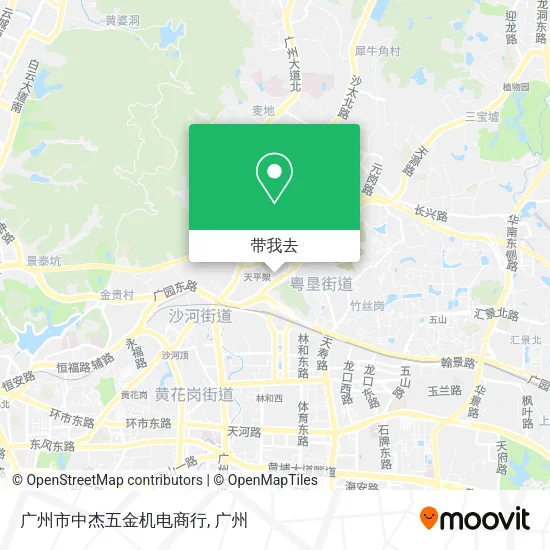 广州市中杰五金机电商行地图