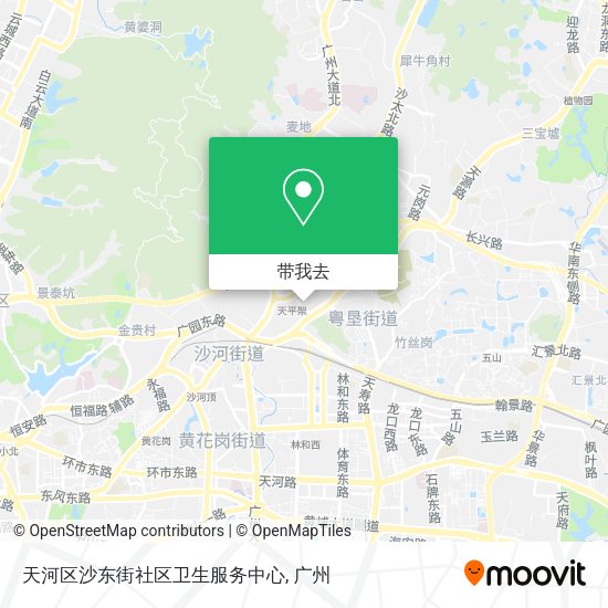 天河区沙东街社区卫生服务中心地图