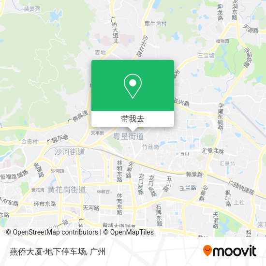 燕侨大厦-地下停车场地图