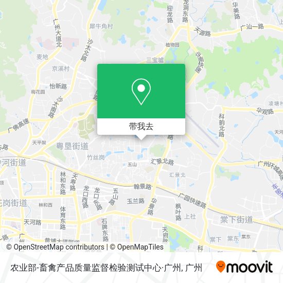 农业部-畜禽产品质量监督检验测试中心·广州地图