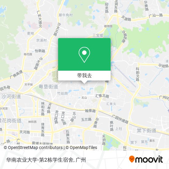 华南农业大学-第2栋学生宿舍地图
