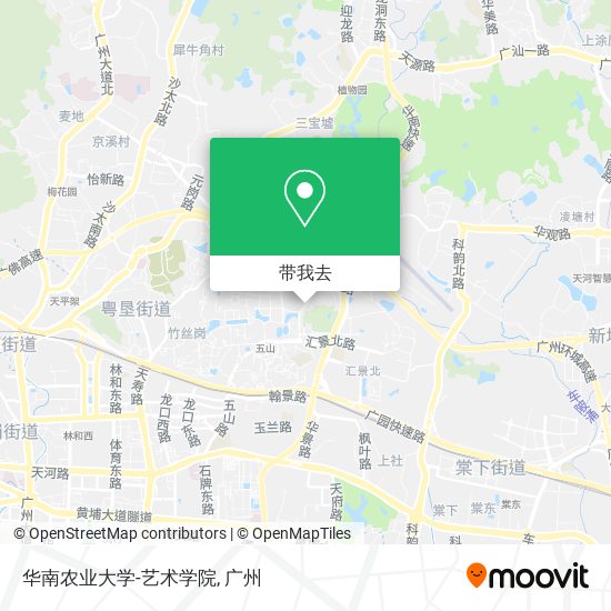 华南农业大学-艺术学院地图
