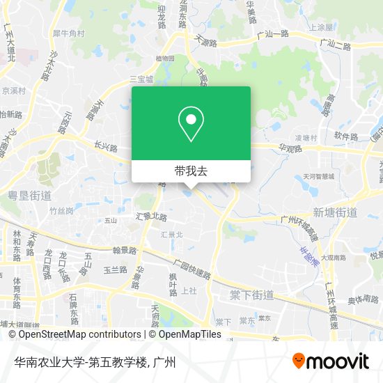 华南农业大学-第五教学楼地图