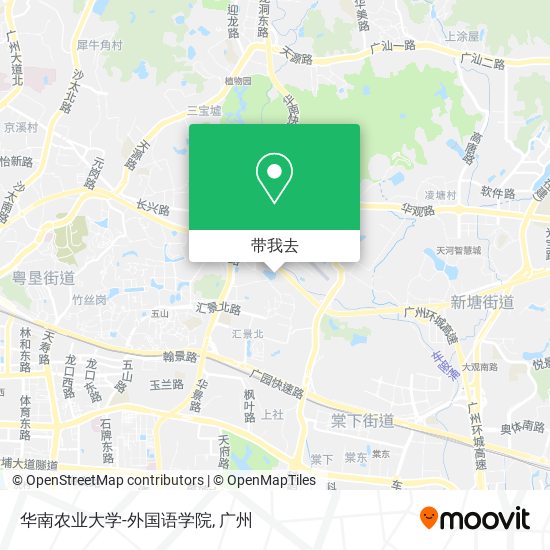 华南农业大学-外国语学院地图