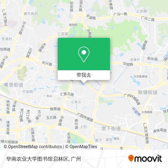 华南农业大学图书馆启林区地图