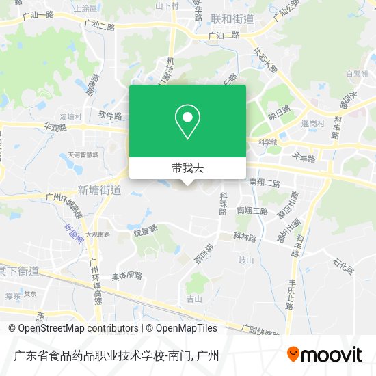 广东省食品药品职业技术学校-南门地图