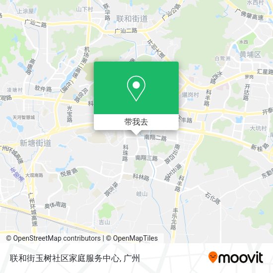 联和街玉树社区家庭服务中心地图