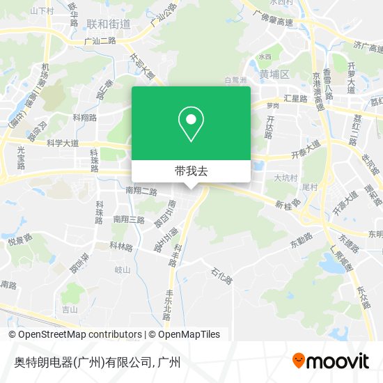 奥特朗电器(广州)有限公司地图