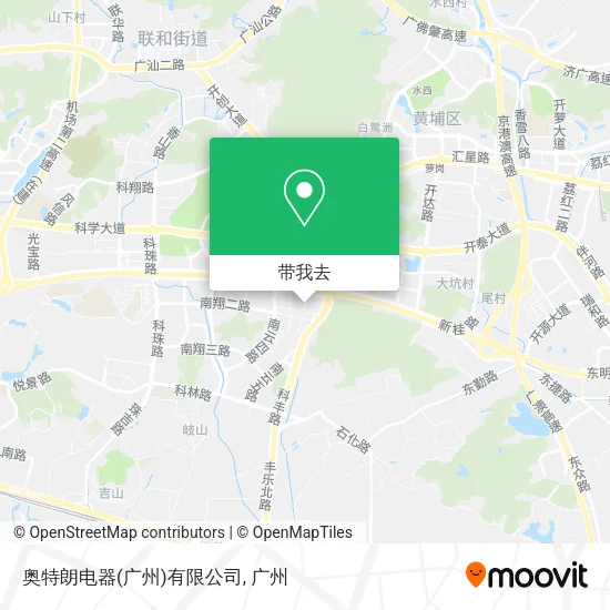 奥特朗电器(广州)有限公司地图