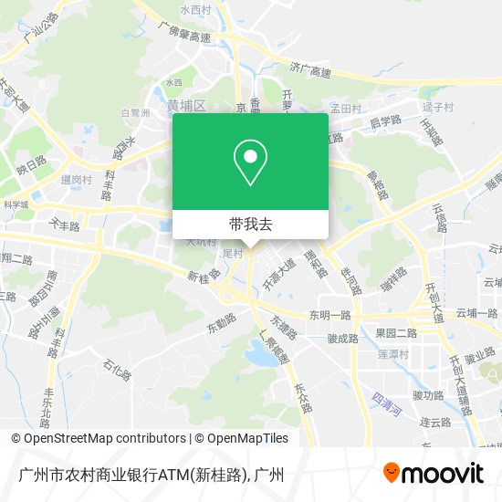 广州市农村商业银行ATM(新桂路)地图