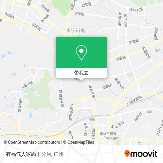 有福气人家岗丰分店地图