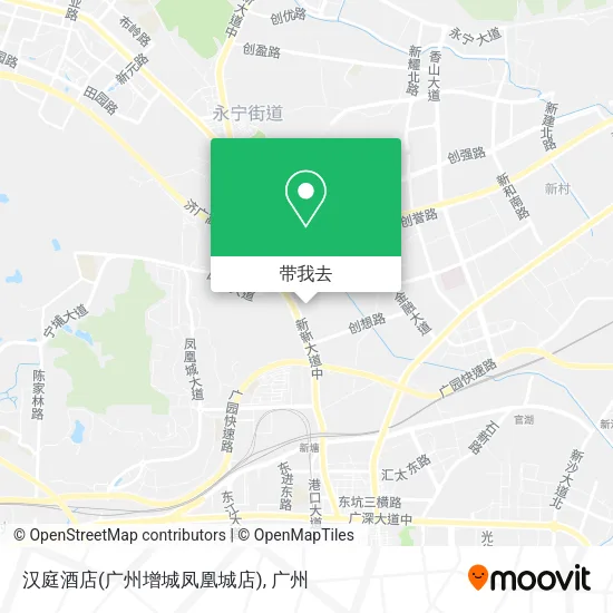 汉庭酒店(广州增城凤凰城店)地图
