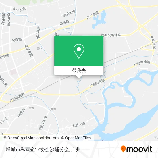 增城市私营企业协会沙埔分会地图