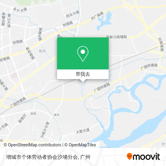 增城市个体劳动者协会沙埔分会地图