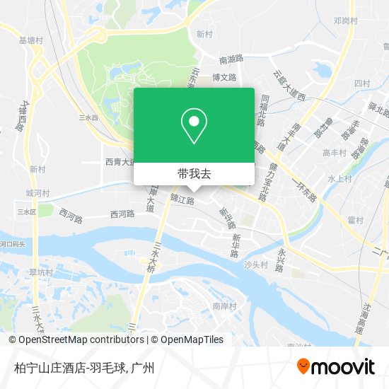 柏宁山庄酒店-羽毛球地图