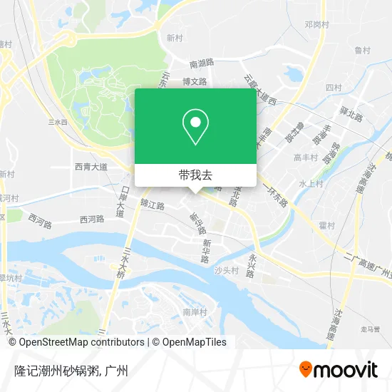 隆记潮州砂锅粥地图