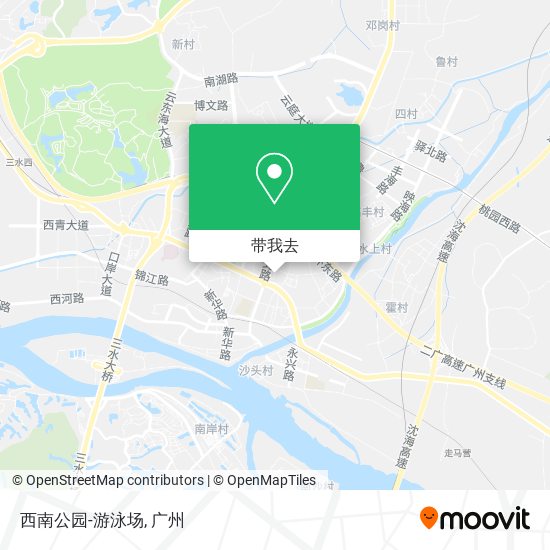 西南公园-游泳场地图