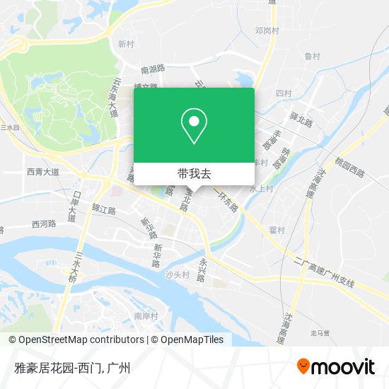 雅豪居花园-西门地图